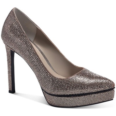 

Thalia Sodi Женские розовые туфли на платформе и каблуке Joey 6.5 Medium (B,M) BHFO 8537, Pewter bling