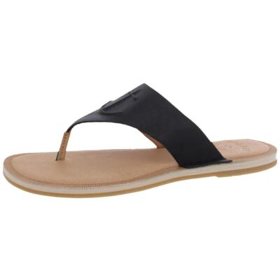 

Женские черные повседневные сандалии-стринги Sperry Seaport 12, средний (B,M) BHFO 1597, Черный