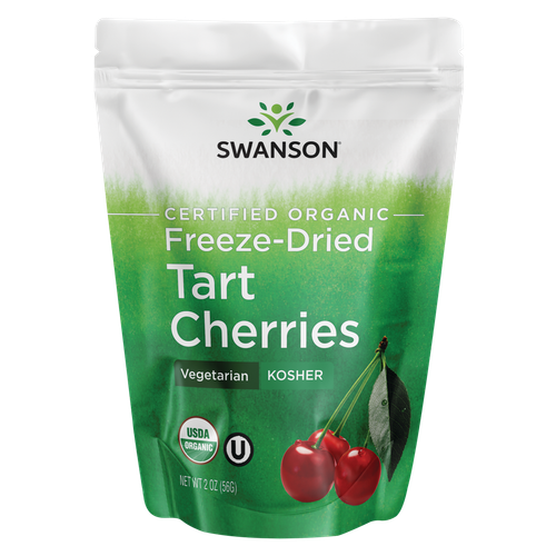 Swanson Freeze-Dried Tart Cherries - несладкая упаковка 2 унции