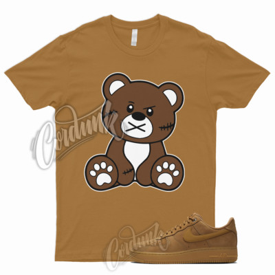 BEAR T Shirt for Air Force 1 07 WB Flax Gum Brown Wheat Griffey Boot Uptempo 9 6