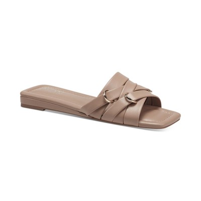 

Alfani Женские шлепанцы Ivyy Tan с квадратным носком 6,5 Средний (B,M) BHFO 5972, Ivyy