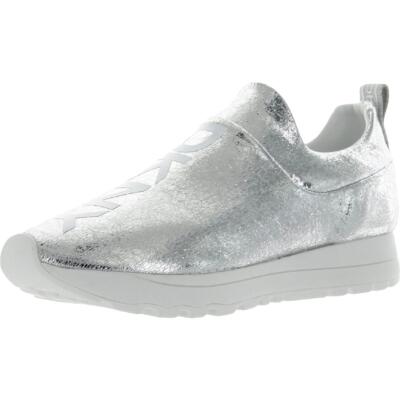 

DKNY Женские блестящие слипоны Jadyn Silver 8 Medium (B,M) BHFO 3357, Серебряный