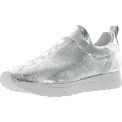 DKNY Женские блестящие слипоны Jadyn Silver 8 Medium (B,M) BHFO 3357