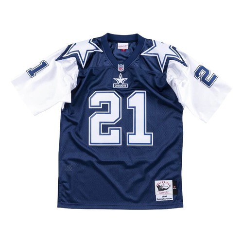 

АУТЕНТИЧНАЯ ФУТБОЛКА NFL MITCHELL - NESS DALLAS COWBOYS 1995 DEION SANDERS, Navy