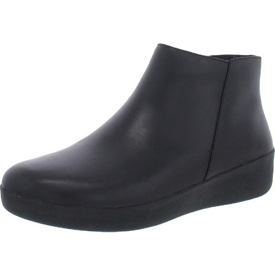 

Женские кожаные ботильоны на танкетке Fitflop Sumi BHFO 1594, All black, Sumi