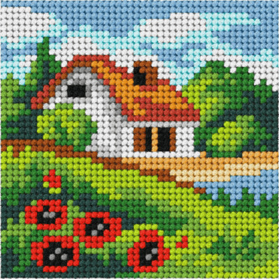 Orchidea Needlepoint Kit: My First Embroidery: Mini: Summer Landscape