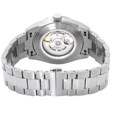 Pre-owned Tissot Gentleman Powermatic 80 Open Heart Automatic Blue Dial Men's Watch