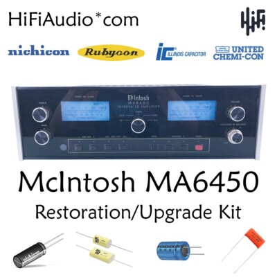 McIntosh  MA6450 FULL restoration recap repair service rebuild kit capacitor