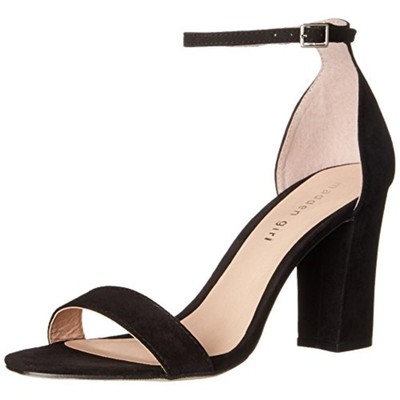 

Черные классические сандалии Madden Girl Beella 7.5 Medium (B,M) BHFO 3104, Black fabric
