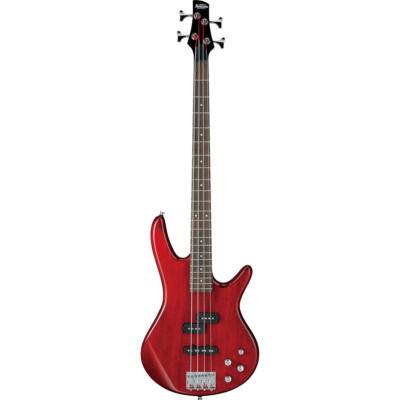 Электробас-гитара Ibanez GIO GSR200, накладка из палисандра, прозрачный красный