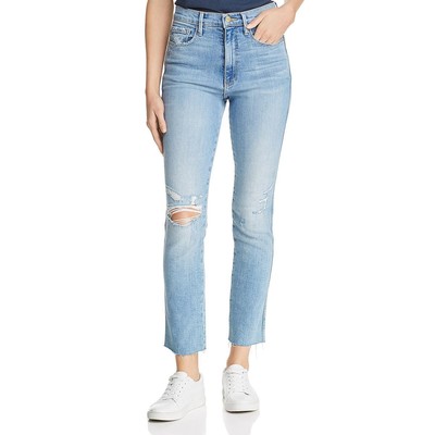 

Женские синие джинсы Frame Denim с необработанным подолом и прямыми штанинами  BHFO 0068, Overdrive, LSYRA793