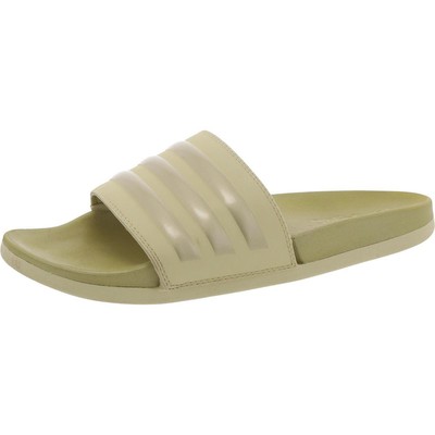 Мужские сандалии-горки Adidas Adilette Comfort Green для бассейна 7 Medium (D) BHFO 3554