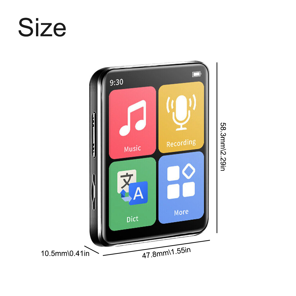 Touch Screen Bluetooth 5.0 HIFI Android MP3 MP4 Music Video Player  Support 128G
