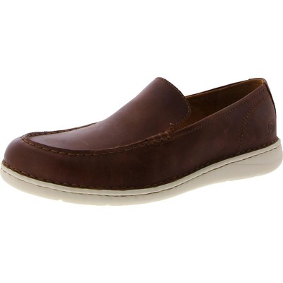 Мужские мокасины-слипоны из коричневой кожи Born Mens Thaton 11 Medium (D) BHFO 5606