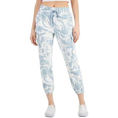 

Джинсы-джоггеры Tinseltown Womens Blue Marble Skinny Fit  BHFO 2277, Blue white marble, MYB027875C