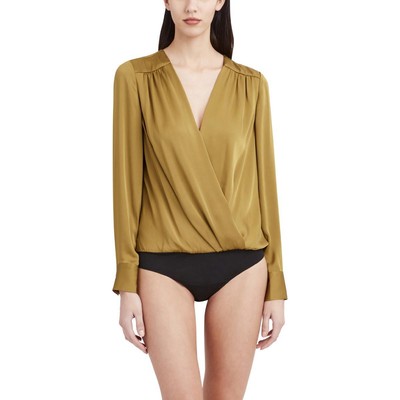 

Женское боди с принтом и длинными рукавами BCBG Max Azria, Tapenade