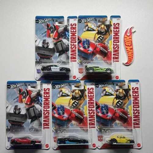 (5点) ホットウィール トランスフォーマー #バンブルビーなど Mattel Hot Wheels 2024 TRANSFORMERS 5-car set plus regular