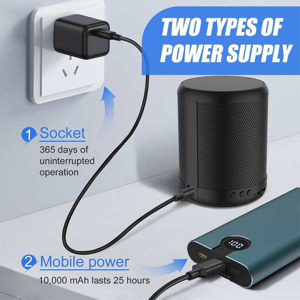 WIFI 1080P PTZ 180° HD Spy Hidden Camera Bluetooth Speakers Video Recorder Cam - Image 15