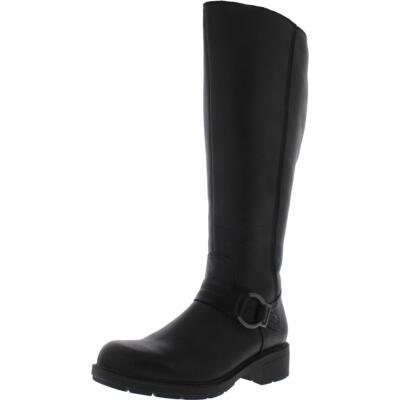 Женские высокие сапоги до колена Clarks Hearth Raews черного цвета 7.5 Medium (B,M) BHFO 1378