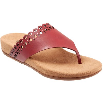

Женские красные сандалии на танкетке SoftWalk Bethany, узкие 10 (AA,N) BHFO 4468, Dark red, Bethany