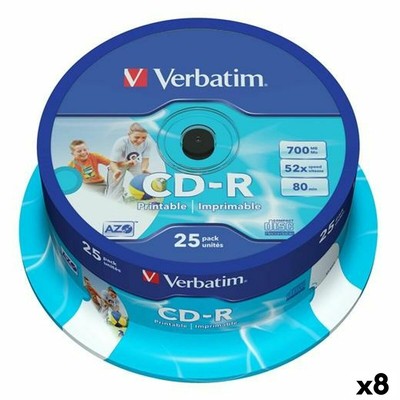 CD-R Verbatim 25 Stücke 700 MB 50 MB/s [8 Stück]