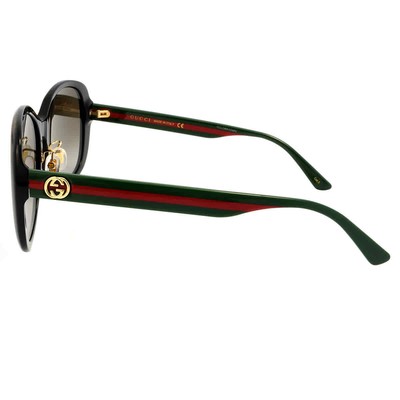 Pre-owned Gucci Brown Gradient Round Ladies Sunglasses Gg0849sk 001 59 Gg0849sk 001 59