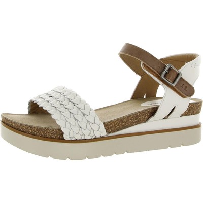 

Женские белые плетеные сандалии на платформе Josef Seibel 42 Medium (B,M) BHFO 5396, White combi