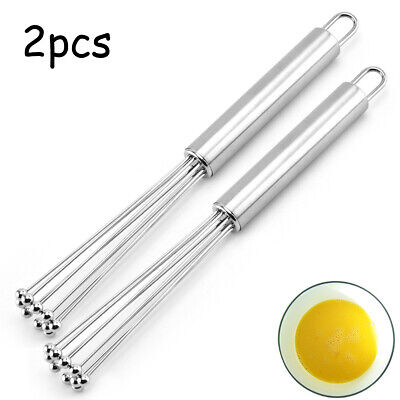 Hand Schneebesen Mixer Quirl Mixer Edelstahl Utensilien Ei Tragbar Praktischer