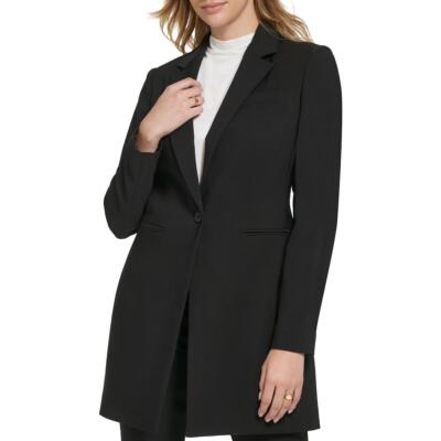 Женская длинная офисная рабочая одежда Calvin Klein, блейзер на одной пуговице BHFO 2586