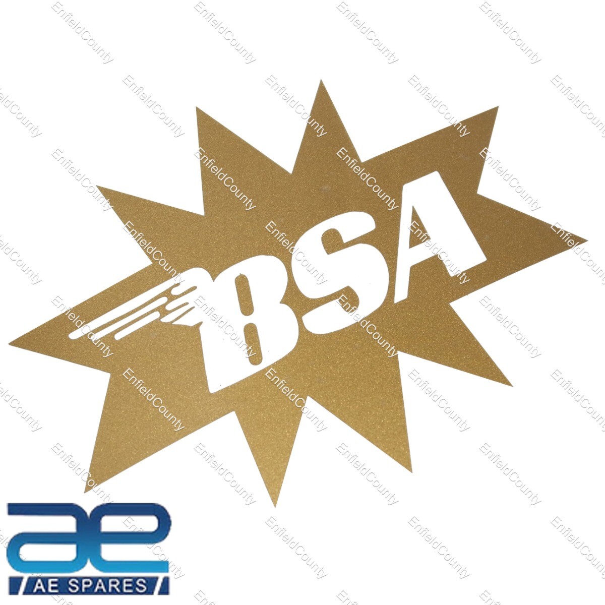 BSA Star Fuel Petrol Gas Tank Decal Sticker Pair Size 125mm x 102mm  