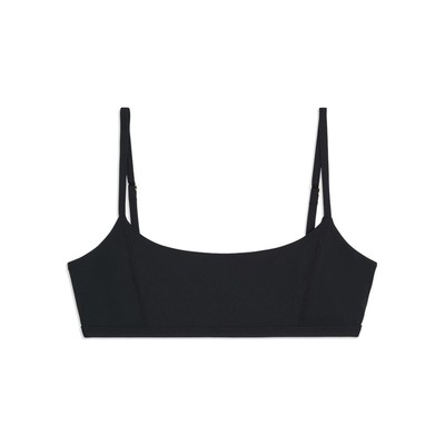 

WeWoreWhat - женский трикотажный топ-бандо на бретелях с квадратным вырезом и бюстгальтером на бретельках, Черный