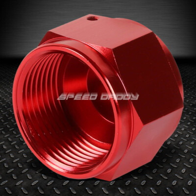 ФИТИНГ ИЗ КРАСНОГО АНОДИРОВАННОГО АЛЮМИНИЯ 16-AN AN16 1ADAPTER С ГНЕЗДОВЫМ КОЛПАЧКОМ/ЗАГЛУШКОЙ/ГАЙКОЙ