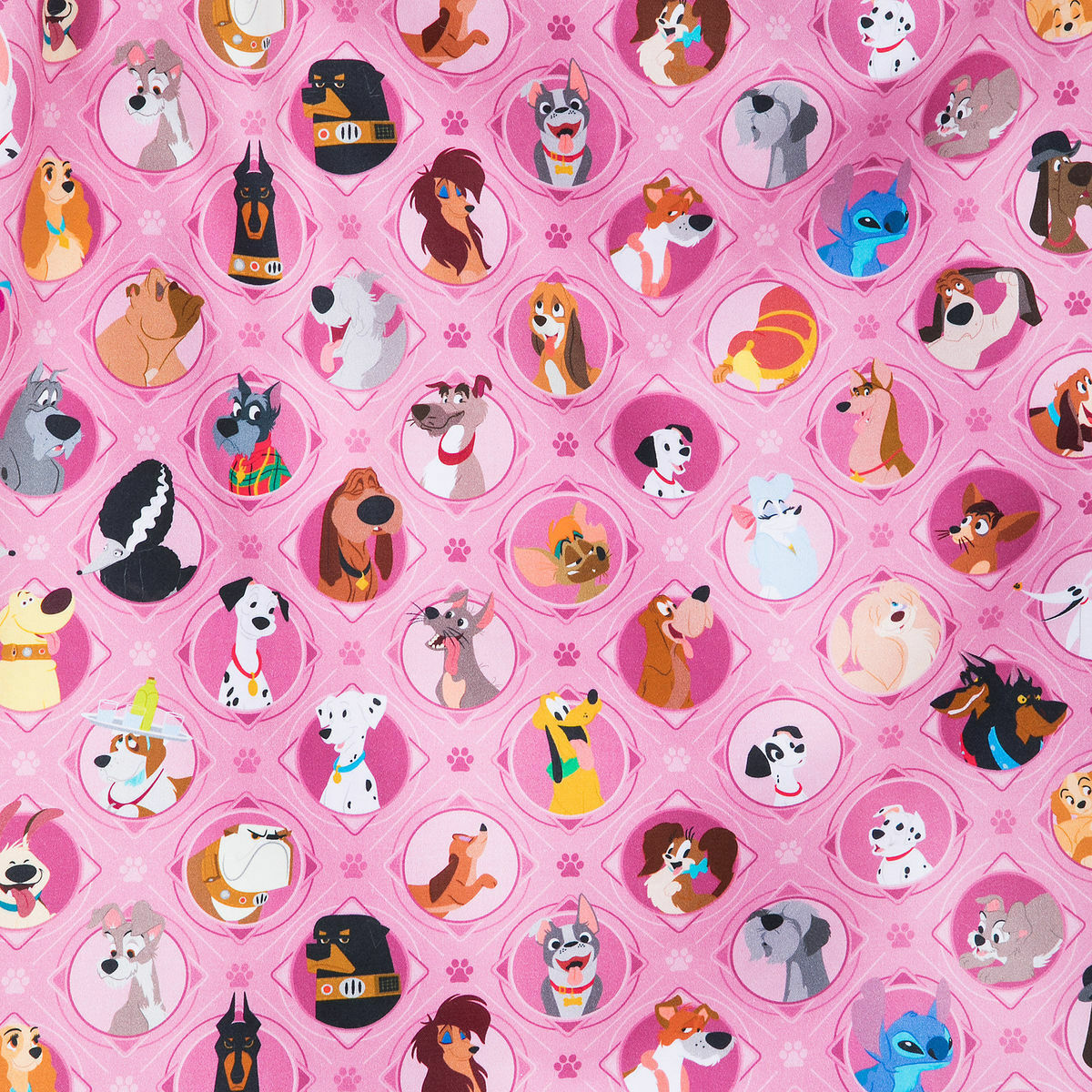 Pre-owned Disney Parks Dress Shop Pink Disney Dogs Costume Dress Size Sm Small