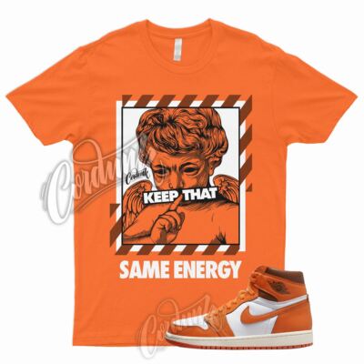 ENERGY T Shirt for J1 1 High OG Starfish Cacao Orange Sail Star Fish Brown 4