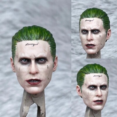 1/12 Painted Jared Leto Joker Head Sculpt Fit 6'' Mezco Action Figure
