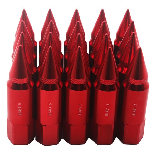 20pcs 60mm M14X1.5 Spiked Lug Nuts Extended Tuner Wheel ...