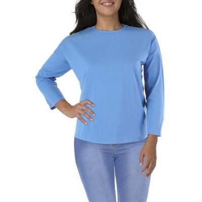 

Женский пуловер с длинным рукавом из органического хлопка Eileen Fisher BHFO 8107, Coast