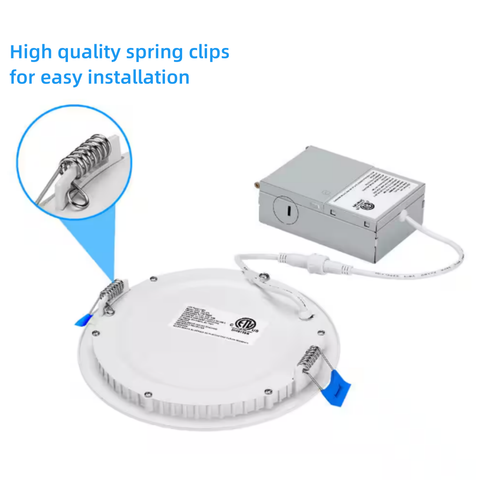 6PCS 6 Inch 3CCT Ultra-Thin LED Recessed Ceiling Lights,3000K/4000K/5000K Select