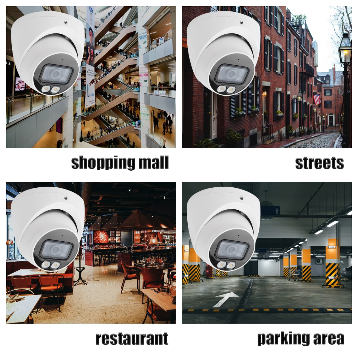 R-Tech 5MP Security Camera Turret Full Time Color CVI/TVI/AHD/ANALOG In/Outdoor