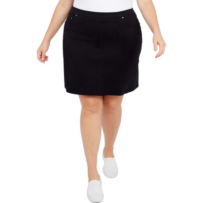 Женские черные стрейчевые шорты Skort Plus 20W BHFO 2048 от Hearts of Palm Женские черные стрейчевые шорты Skort Plus 20W