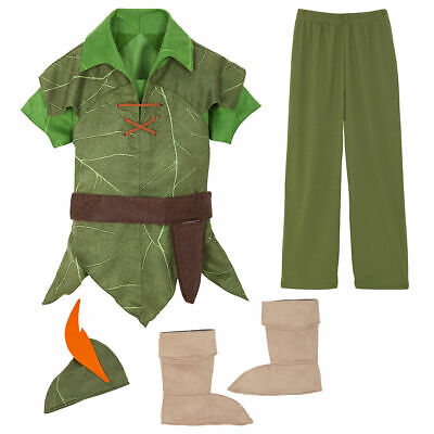 BOYS SIZE 7-8 PETER PAN COSTUME FOR KIDS DISNEY STORE  NWT