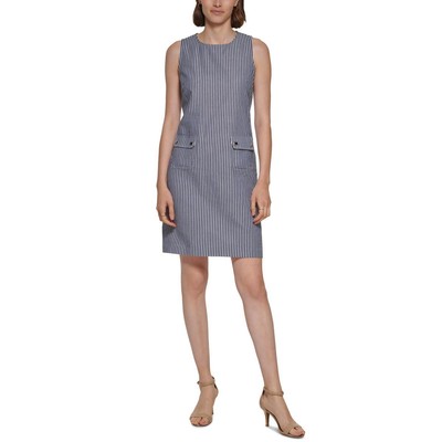 

Tommy Hilfiger Женское полосатое мини-платье без рукавов Petites BHFO 9418, Multi