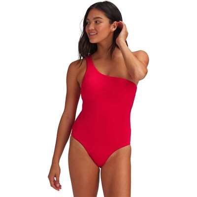 

Цельный купальник Seafolly Sea Dive на одно плечо Maillot — женский, цвет чили-красный, Chilli red