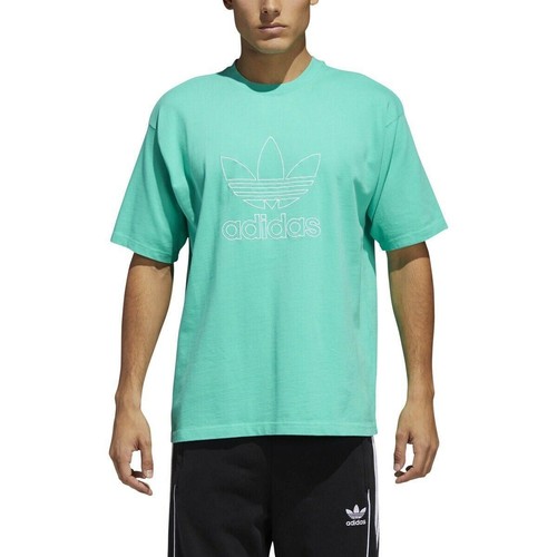 

[CE4835] Мужская футболка ADIDAS Originals Signature Tee - зеленый белый, Многоцветный