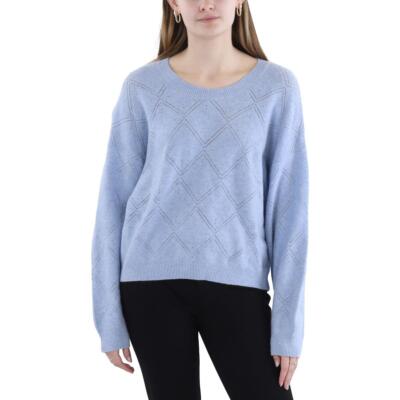 Vineyard Vines Womens Open Stitch Ribbed Trim Crewneck Sweater Top BHFO 5881