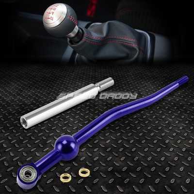 КОРОТКОХОДНЫЙ РЫЧАГ ПЕРЕКЛЮЧЕНИЯ ПЕРЕДАЧ С ДВОЙНЫМ ИЗГИБОМ T6061 MT BLUE + ХРОМИРОВАННЫЙ УДЛИНИТЕЛЬ 3,75 ДЛЯ EK EG DC
