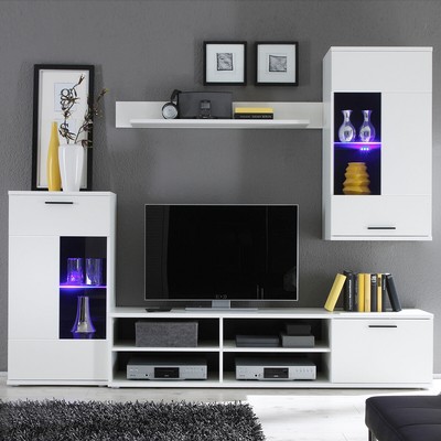 Wohnwand Anbauwand Buche gebraucht kaufen! Nur 2 St. bis -65% günstiger