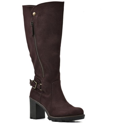 Белые горные женские ботинки Berlin коричневого цвета до середины икры Shoes 5 Medium (B,M) BHFO 5433