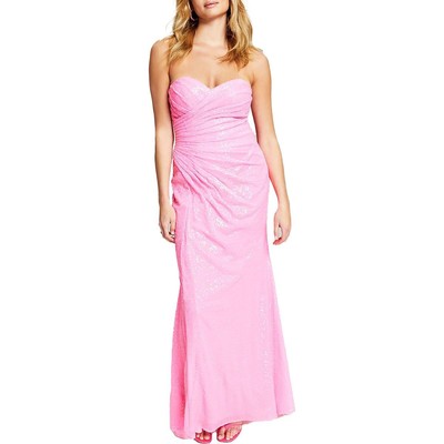 

Женское вечернее платье Blondie Nites с блестками и рюшами для юниоров BHFO 1100, Hot pink