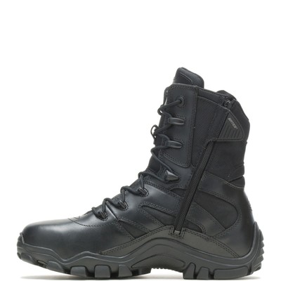 Pre-owned Bates Men's Delta-8 Side-zip Boot Black - E02348, Black